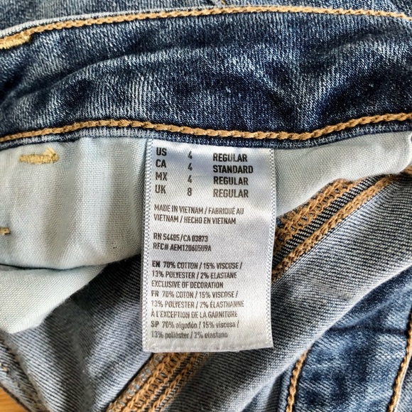 AE SuperLow Jegging Sz 4 - Picture 4 of 5
